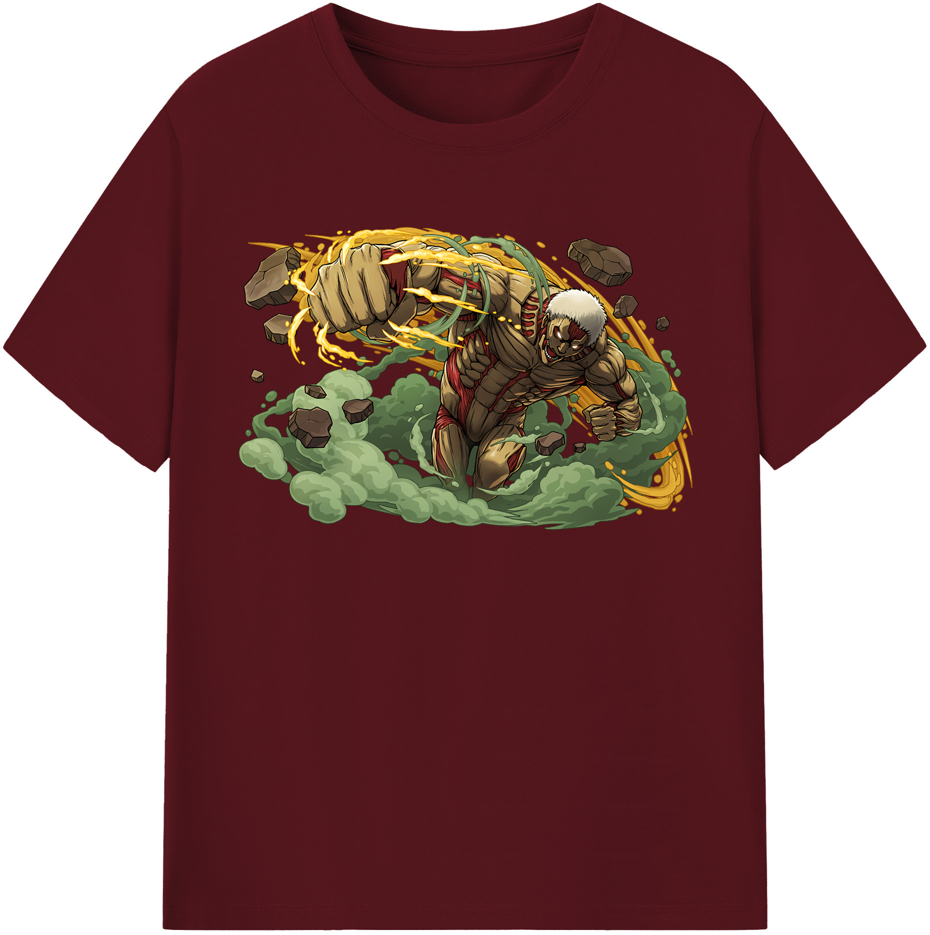 （画像用） 進撃の巨人 Attack on Titan 綿100％半袖Tシャツ（フロントプリント）